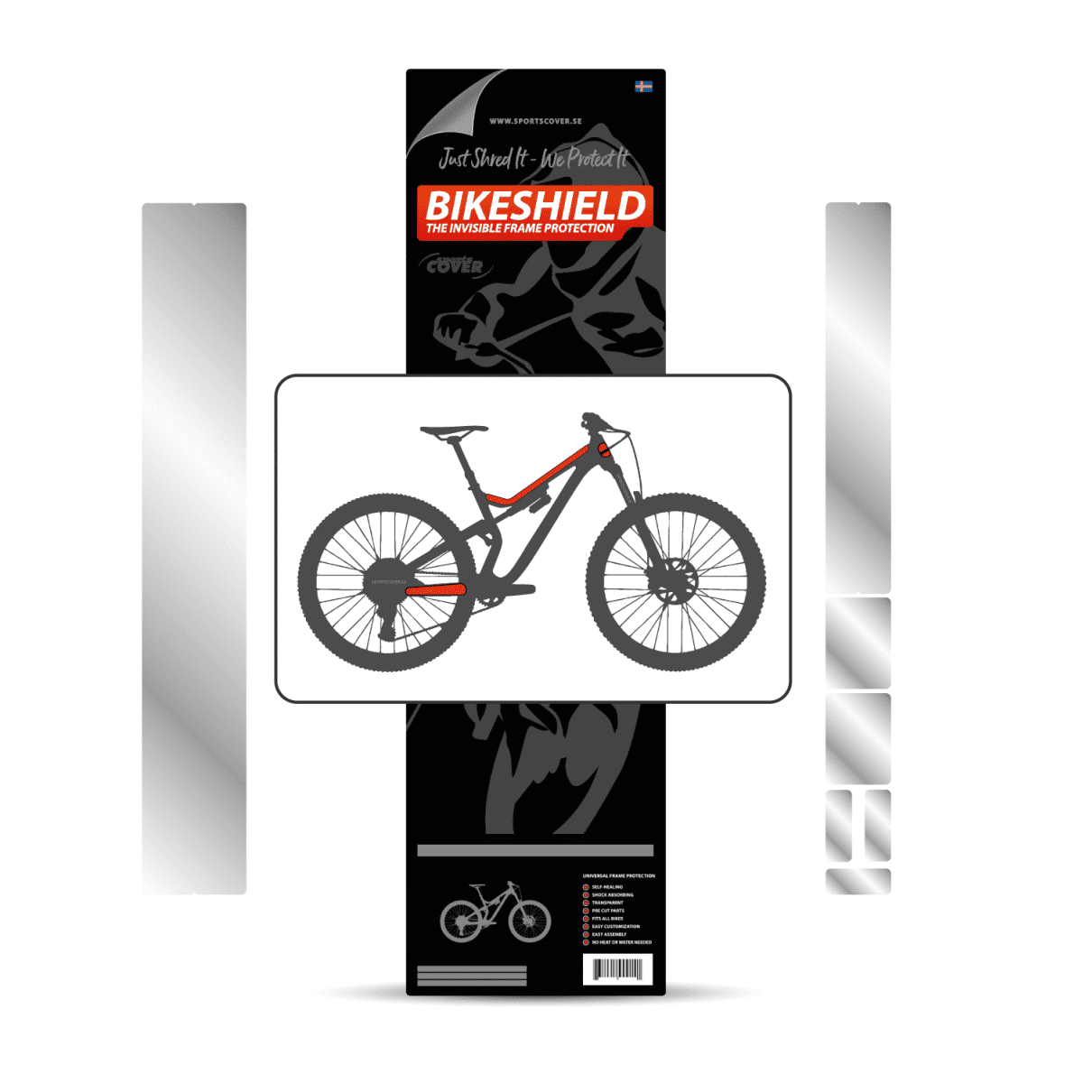 Bikeshield Frame bescherming Premium Light kit