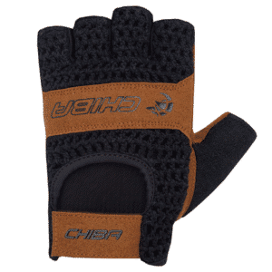 Chiba fietshandschoen Retro - Zwart/Bruin