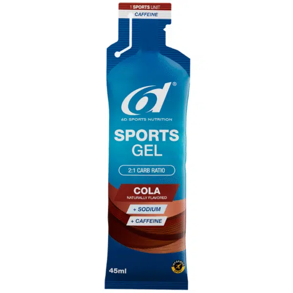 6d Sports Gel - Cola + Cafeïne - 6 stuks